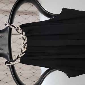 WHBM Jeweled Neck Blouse Sz S